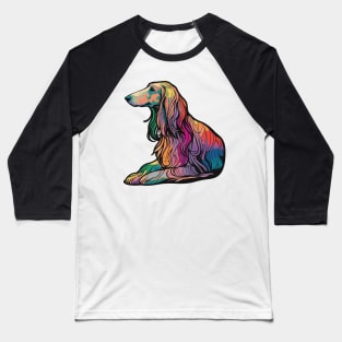 Afghan Hound Dog Art Baseball T-Shirt